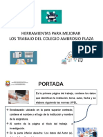 1- HERRAMIENTAS PARA UN TRABAJO DEL COLEGIO AMBROSIO PLAZA