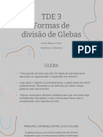 TDE 03 - FORMAS DE DIVISÃO DA GLEBA