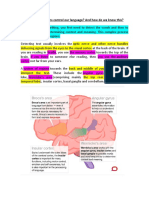 General Overview Language The Brain