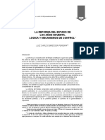 BRESSER PEREIRA L. La Reforma Del Estado de Los Años Noventa