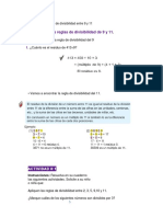 Encontremos Las Reglas de Divisibilidad de 9 y 11.: Objetivo