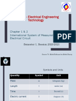KNR2443 - Electrical Engineering Technology: Chapter 1 & 2 International System of Measurement & Electrical Circuit