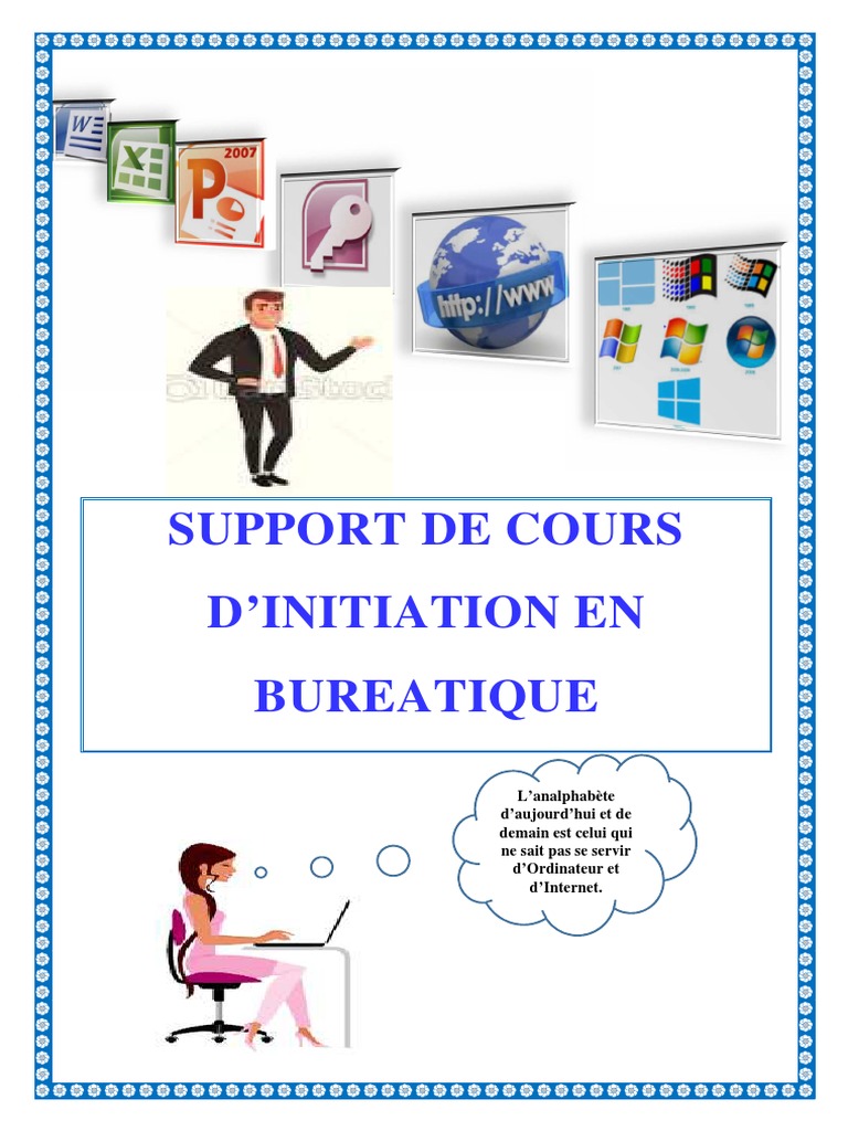 Support de Cours Bureautique Gratuit | PDF | Microsoft Excel ...