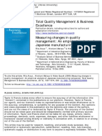 Total Quality Management & Business Excellence