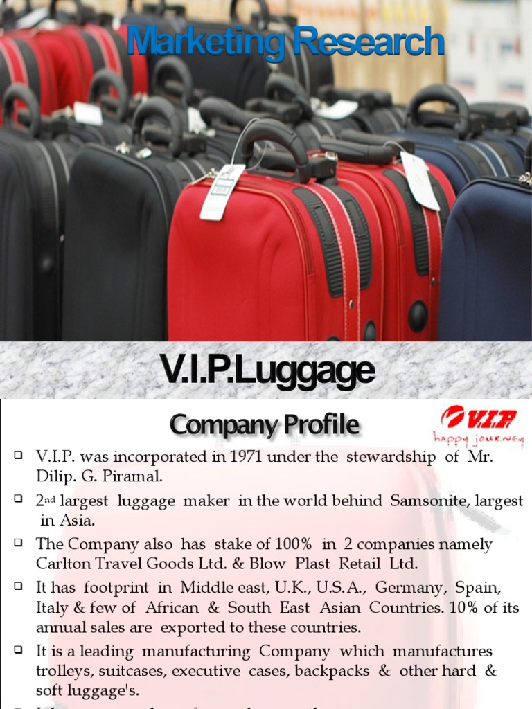 VIP Luggage PDF Brand Advertising