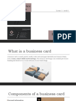 Professional Practice in Interior Design: Business Card