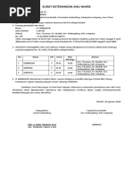 Surat Pernyataan Ahli Waris
