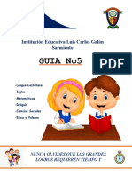 Guía No5 asignaturas Institución Educativa Luis Carlos Galán