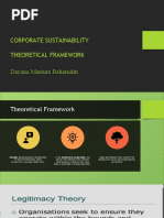 Corporate Sustainability - Theoretical Framework - Dayana Mastura