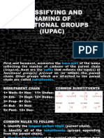 Classifying and Naming of Functional Groups