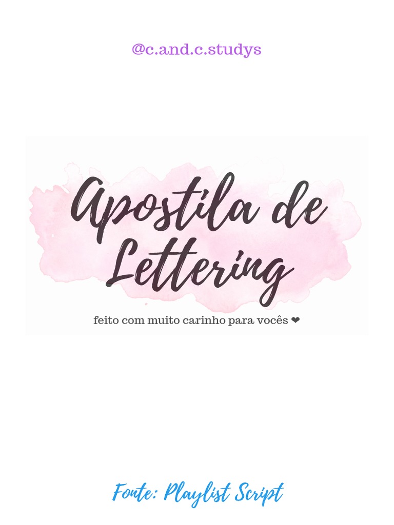 Abrir Apostila de Lettering | PDF