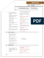 Wedding invoice for Zuhri/Winda event