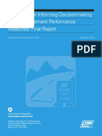 Guidelines For Informing Decisionmaking To Affect Pavement Performance Measures: Final Report