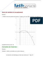 Exercices Sens de Variation Et Encadrement Maths Premiere 1033