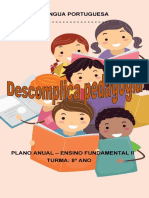 Organizador curricular anual do 8o ano de Língua Portuguesa