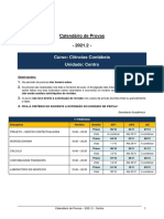 Calendário de Provas2021-2