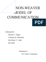 Shannon-Weaver Model of Communication