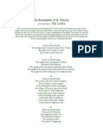 St. Patrick The Breastplate of St. Patrick, The Lorica: Also Known As
