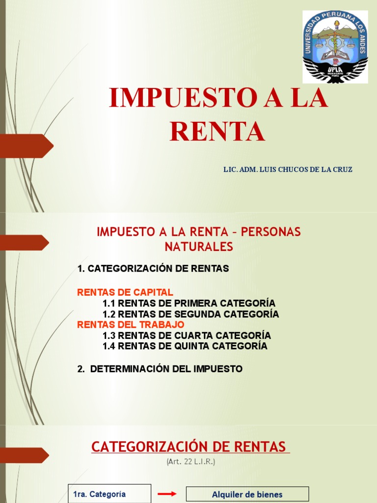 Renta de Cuarta Categoría SUNAT | PDF | Impuestos | Impuesto sobre la renta