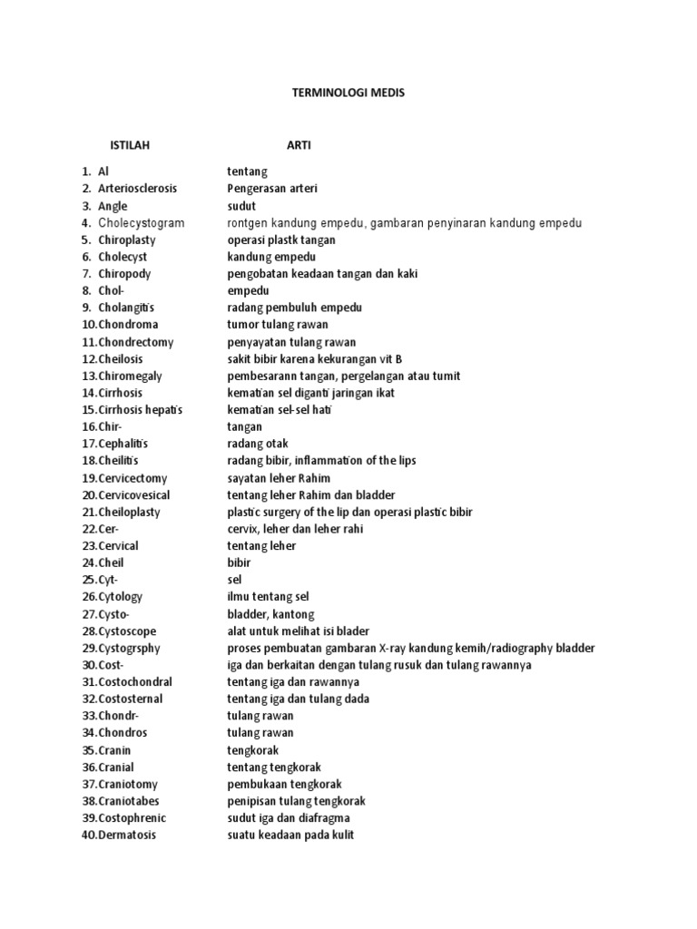 Istilah Medis Pdf