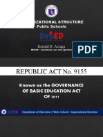 Organizational Structure Public Schools