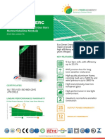 Eos Mono Perc: 380-400W / 72 Cells / 5 Bus Bars Monocristalline Module