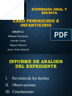 Informe Feminicidio e Infanticidio