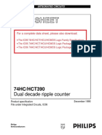 Integrated Circuits Data Sheet for Dual Decade Ripple Counter 74HC/HCT390