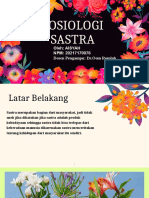 Makalah PPT Sosiologi Sastra