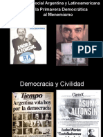 Clase de La Primavera Democratica Al Menemismo