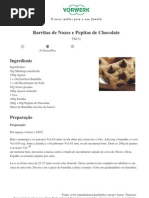 Mundo de Receitas Bimby - Barritas de Nozes e Pepitas de Chocolate - 2011-01-20
