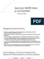 COVID Vaccines VAERS Data by Lot Number: Preliminary Analysis