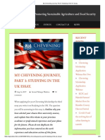 My Chevening Journey, Part 3 - Studying in The UK Essay