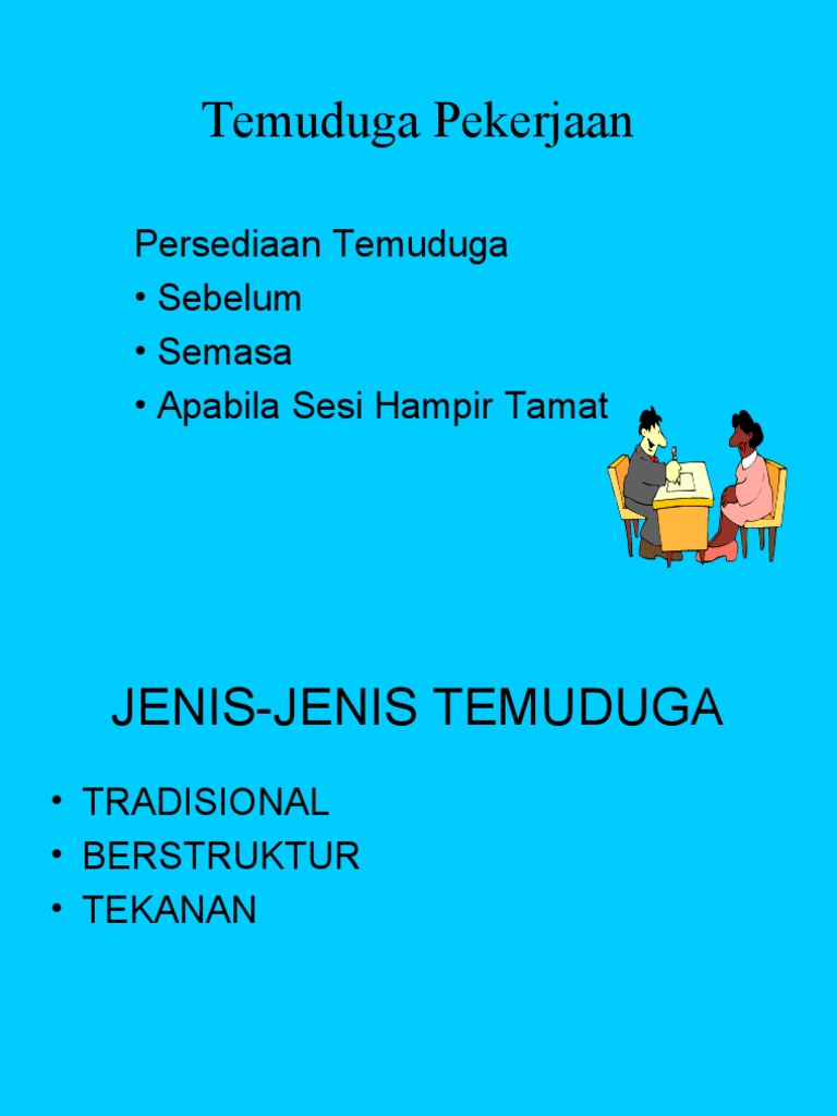 Persiapan Temuduga Kerja yang Berkesan | PDF