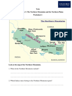 Trek 4 Chapter 3 Worksheet 1 The Northern Mountains and The Northern Plains