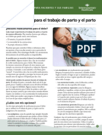 Anesthesia For Labor and Delivery Fact Sheet Spanish