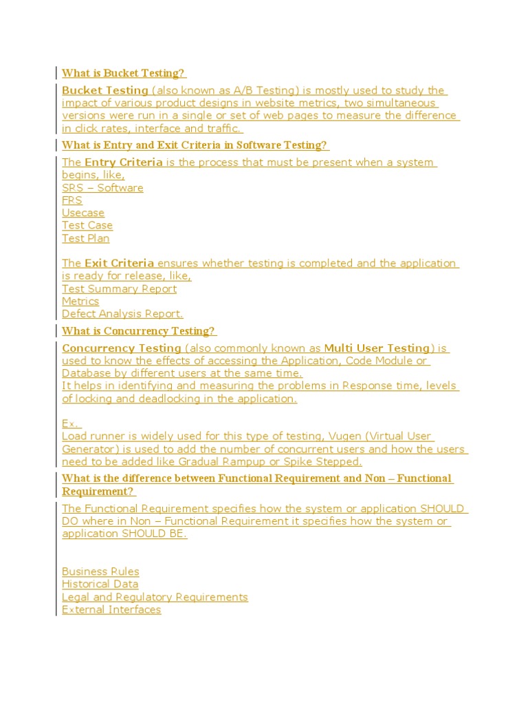 What Is Bucket Testing PDF Software Release Life Cycle Software