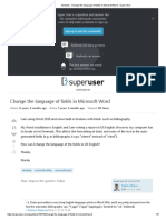 Windows - Change The Language of Fields in Microsoft Word - Super User