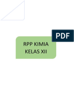 RPP Kimia Kelas Xii