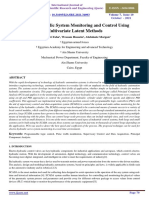 Electro-Hydraulic System Monitoring and Control Using Multivariate Latent Methods