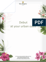 Debut Package at Urban Oasis