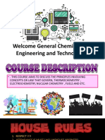 Welcome General Chemistry For Engineering and Technologist