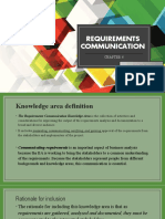 Requirements Communication: Submitted by