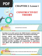 CHAPTER 2: Lesson 1: Constructivist Theory