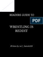 Readers Guide to Wrestling Is Reddit (WiR) - The Longest Running E-Fed on Reddit