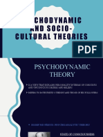 Psychodynamic and Socio-Cultural Theories