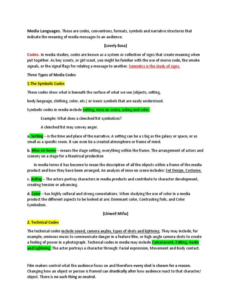Assigned Topics For EachModule 6 Media and Information Languages For ...
