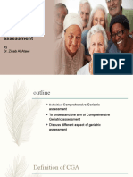 Comprehensive Geriatric Assessment: by Dr. Zinab Alatawi