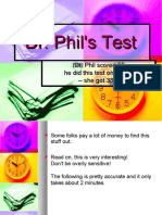 Dr Phil's Test