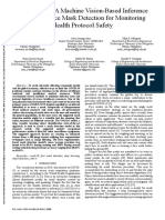 Mask-Vision A Machine Vision-Based Inference System of Face Mask Detection For Monitoring Health Protocol Safety